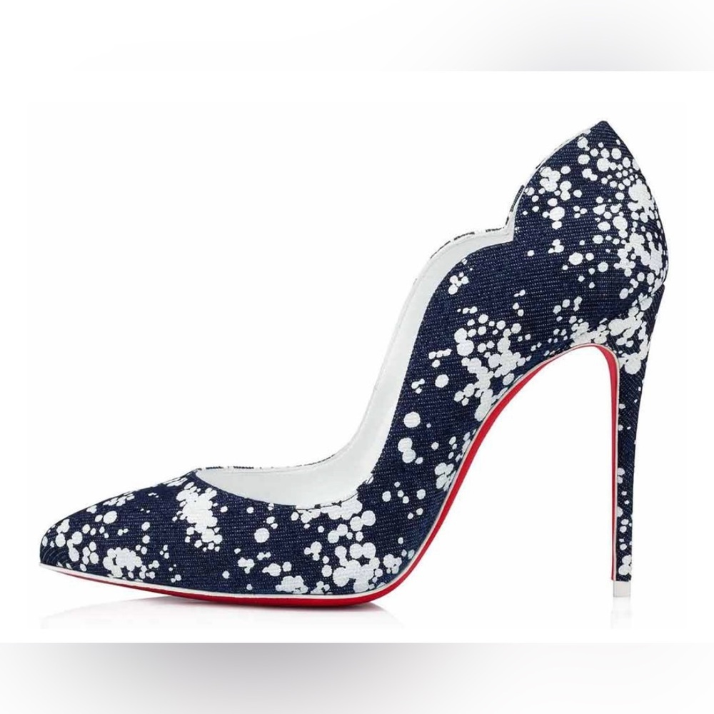 Christian Louboutin Hot Chick 100 Denim Splash